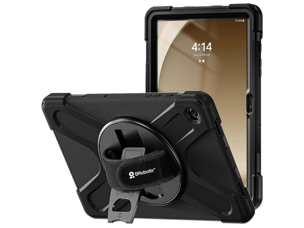 Funda de Uso Rudo BRobotix 6006580, Con correa y Giro de 360 Grados, Compatible con Samsung Galaxy A9+ de 11