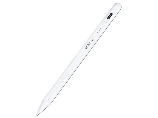 Pluma Stylus BRobotix, Sistema magnético, USB-C, 2 repuestos. Color Blanco.