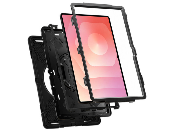 Funda con Correa BRobotix 6008676, Giro de 360 Grados, Compatible con Samsung Galaxy S11 Ultra. Color Negro.