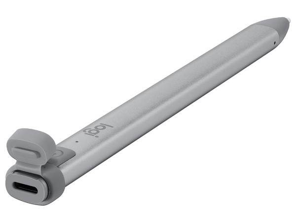 Lápiz Digital Logitech Crayon para iPad con batería recargable y tecnología inalámbrica, 20g. Color Gris