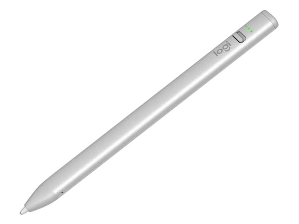 Lápiz Digital Logitech Crayon para iPad con batería recargable y tecnología inalámbrica, 20g, USB-C. Color Gris.