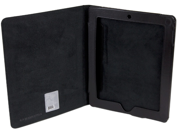 Funda Multiposiciones tipo Caballete Manhattan iPad 2, el nuevo iPad y iPad con pantalla Retina. Color Negro