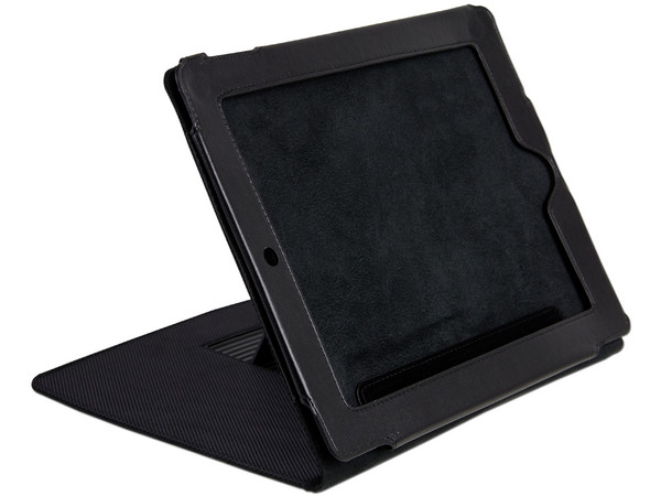 Funda Multiposiciones tipo Caballete Manhattan iPad 2, el nuevo iPad y iPad con pantalla Retina. Color Negro