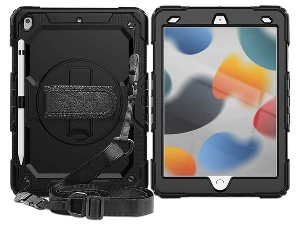 Funda TEKKU StrapB uso Rudo para iPad 9 de 10.2