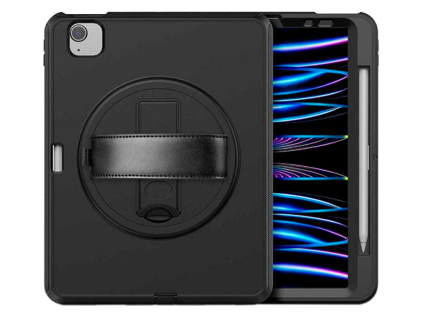 Funda Tekku Handstrap para iPad Air 5, Air 4 y iPad Pro 11. Color Negro.