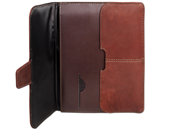 Funda de Piel Targus Hughes Slipcase para iPad 1 y 2. Color café