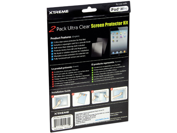 Protector de pantalla Xtreme Ultra Clear para iPad Mini.