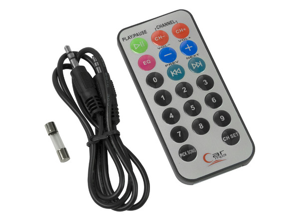 Transmisor de FM para Automóvil ARION con entrada USB y SD/MMC, incluye Control Remoto