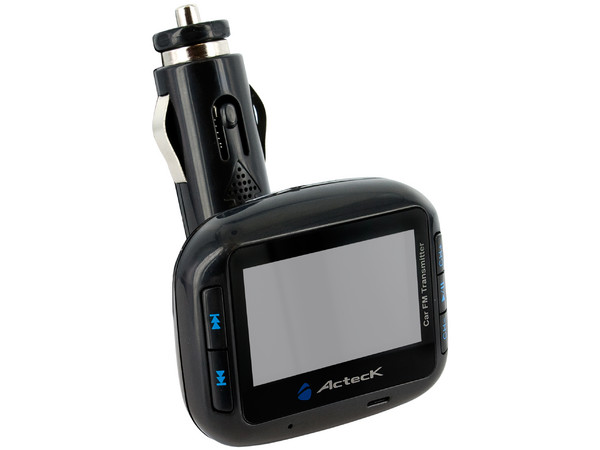 Transmisor de FM para Automóvil Acteck Transbit T600, Compatible con tarjetas SD, USB y 2.5mm incluye control remoto.