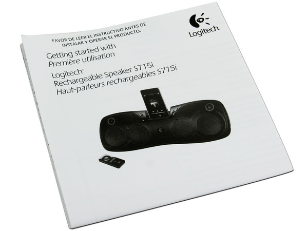 Bocinas Logitech Portables recargables S715i para iPod/iPhone. Color Negras