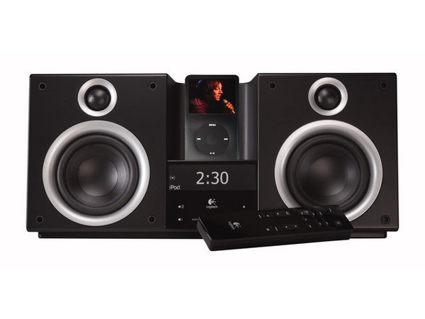 Bocinas AudioStation Logitech para iPod con Sintonizador AM/FM Digital