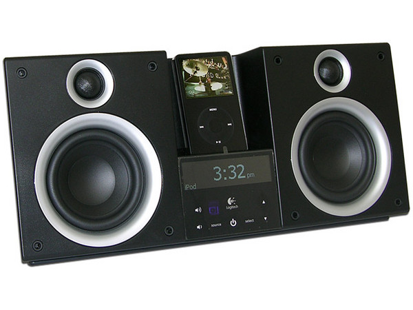 Bocinas AudioStation Logitech para iPod con Sintonizador AM/FM Digital