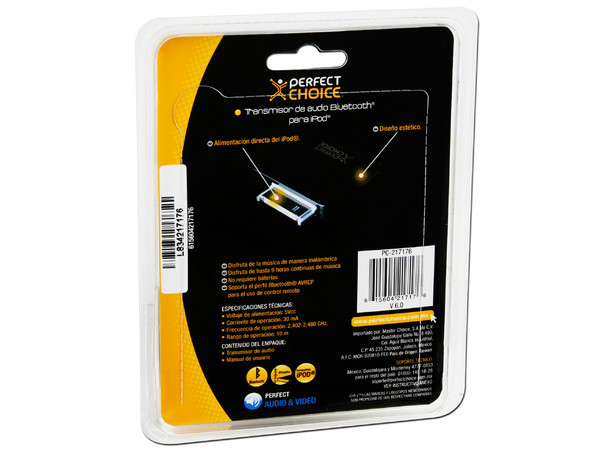 Transmisor de Audio Bluetooth para iPod