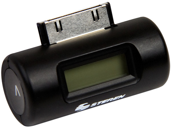 Transmisor inalámbrico FM, compatible con iPod e iPhone.