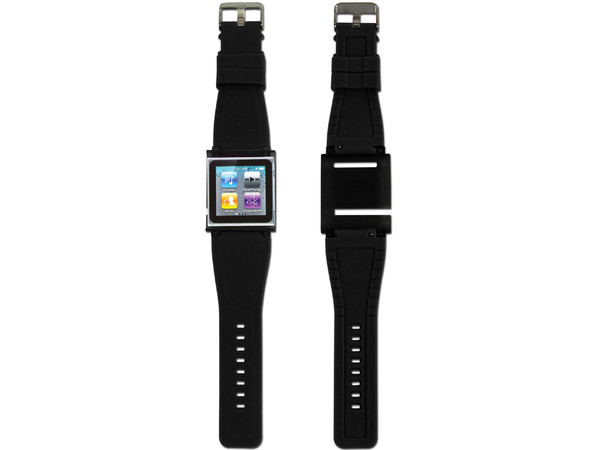 Nano Clip System iWatchz Q, convierte tu iPod nano 6G en un reloj de pulsera. Color Negro 