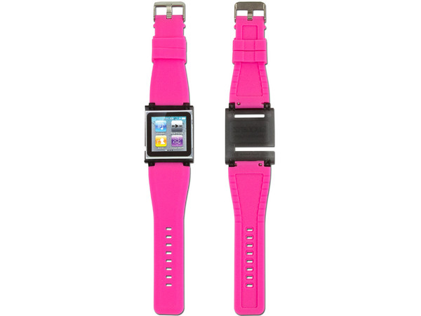 Nano Clip System iWatchz Q, convierte tu iPod nano 6G en un reloj de pulsera. Color Rosa