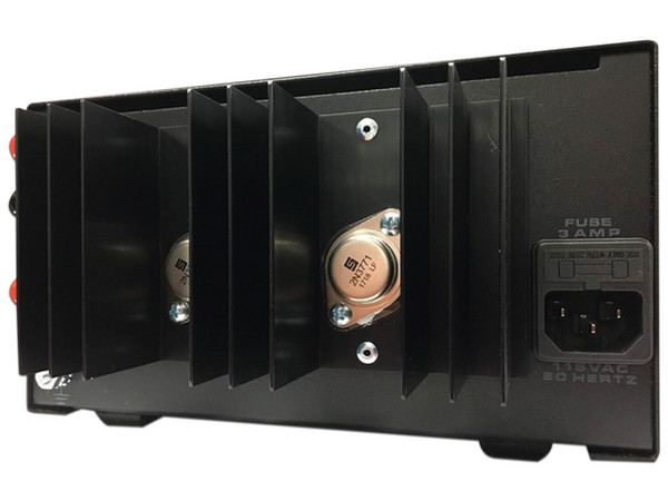 Fuente de poder lineal Astron RS-12ABB, con circuito cargador de batería, Salidas: 13.8Vcd, 12A. Color Negro