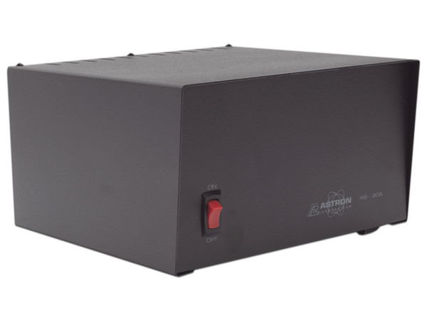 Fuente de Poder Astron RS-20A de 20A, 115 Vca, 60 Hz, para radios de hasta 50W de potencia. Color Gris.
