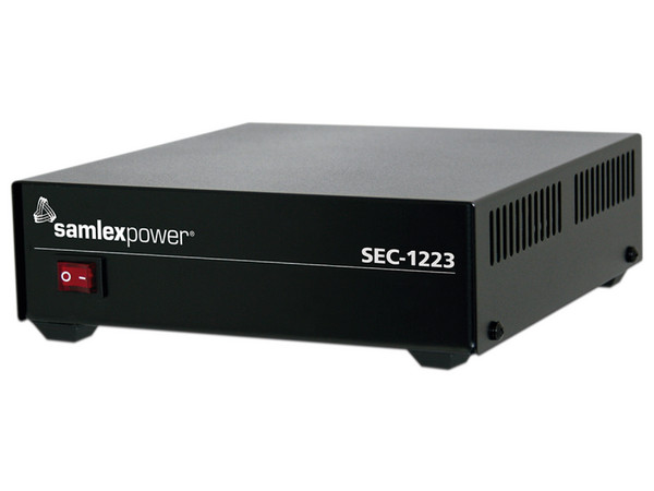 Fuente de Poder conmutada SAMLEX SEC-1223 DE 13.8V, 23A. Color Negro