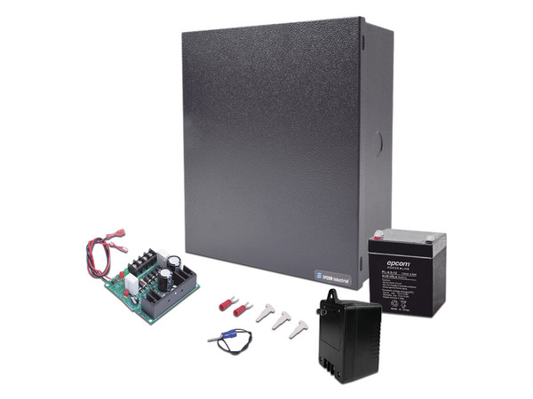 Fuente de 12 Vcd/1A para Control de Acceso con Batería Incluida.