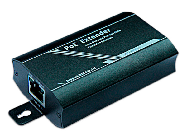Extensor de Alcance Folksafe FS-PSE1001-E, 2 Puertos, PoE, 10/100 Mbps, Hasta 100m, Color Negro.