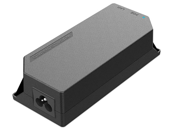 Inyector de corriente Grandstream GS-POE30W-MG de 30W, 2 puertos RJ-45, 100 - 240VAC, PoE. Color Negro.