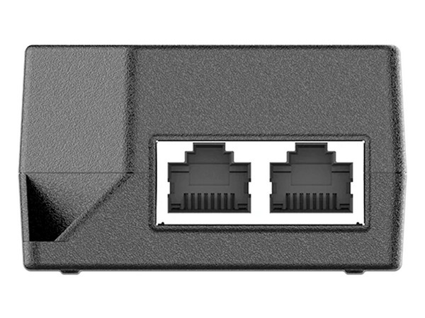 Inyector de corriente Grandstream GS-POE30W-MG de 30W, 2 puertos RJ-45, 100 - 240VAC, PoE. Color Negro.