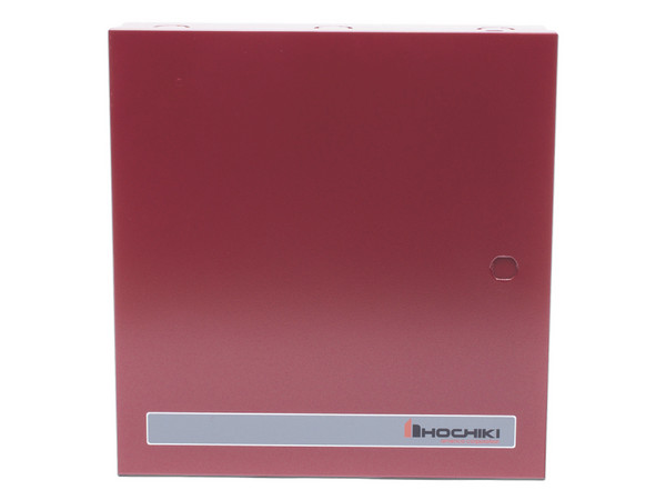 Fuente de poder Hochiki FN-400ULX-R de 12 ó 24 Vcd, 3A, Gabinete Color Rojo.
