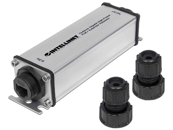 Extensor POE+ Intellinet 561211 para exteriores.