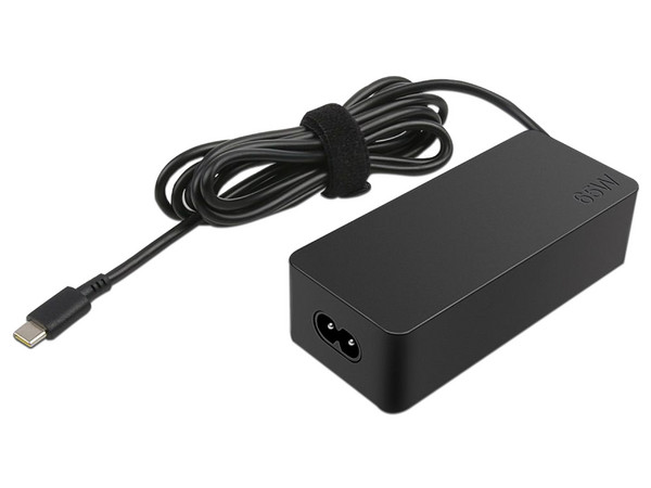 Adaptador de Corriente Lenovo tipo USB-C a Corriente Alterna 65W.