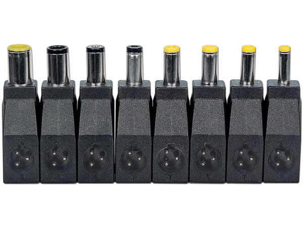 Adaptador de Corriente Universal de 70W con puntas intercambiables.