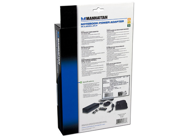 Adaptador de Corriente Universal 19V/90W con puntas intercambiables