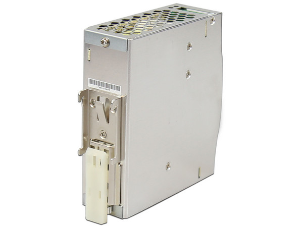 Fuente de poder industrial de 120 W, salida 12 Vcc, entrada 90-264 VCA, para montaje en riel DIN.