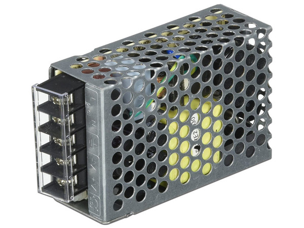 Fuente de Poder Industrial Conmutada, 25W de Potencia, 5Vcc, 5A.