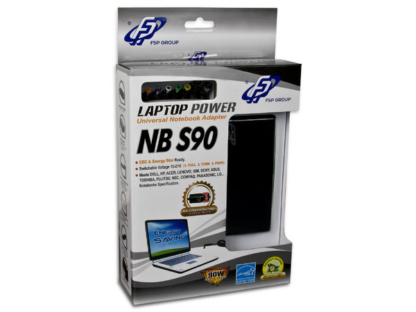 NB S90 Adaptador de Corriente Universal con puntas intercambiables para Laptop