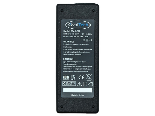 Adaptador de Corriente OVALTECH OTAC-E77-90W de 20V/3.25A.