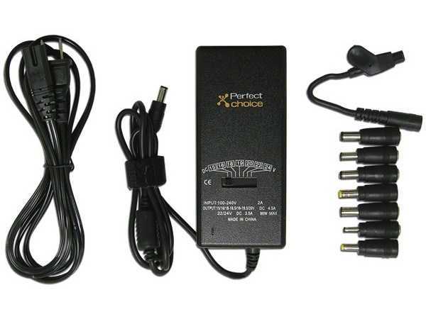 Adaptador Universal de Poder con 8 tipos de Puntas Removibles, 7 Voltajes Diferentes
