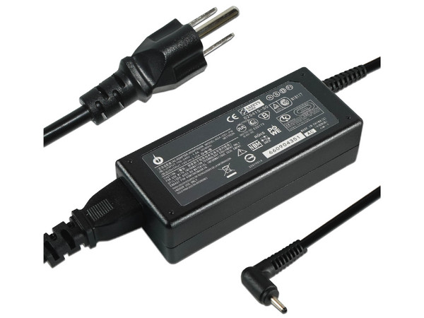 Adaptador de Corriente POWE ADA-D01-PW para Laptop Acer de 65W con Punta de 3.0 x 1.1mm. Color Negro.