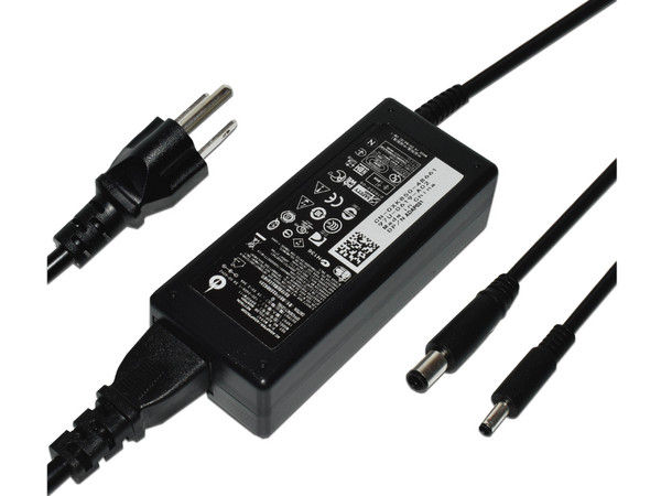 Cargador Para Laptop POWE ADAP014 de 45W, 19.5V y 2.31A, Punta Dell Mini Aguja 4.5 x 3.0mm. Color Negro.