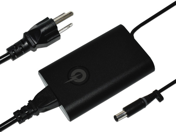 Cargador Para Laptop POWE ADAP039 de 65W, 19.5V y 3.34A, Punta Aguja 7.4 x 5mm. Color Negro.
