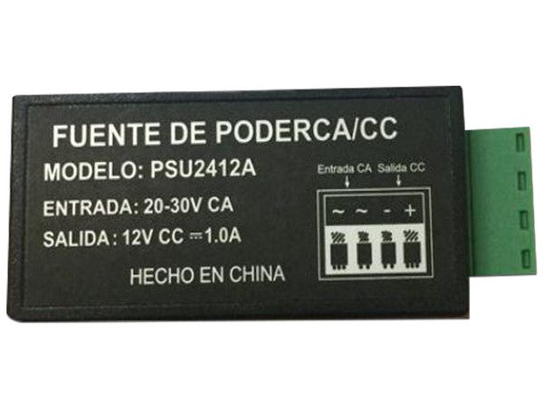 Convertidor de Energía Saxxon PSU2412A1 salida de DC 12V - 1A.