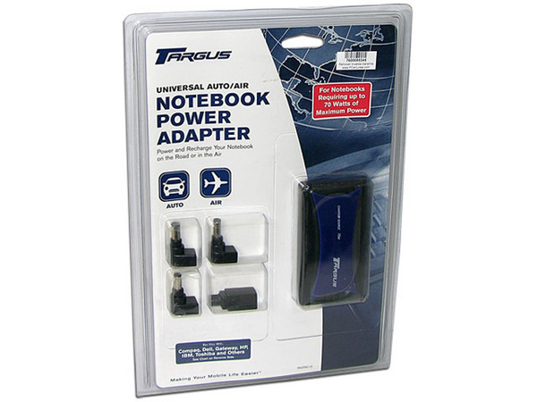 Adaptador Universal (70W) para Laptop. Para conectar en Auto