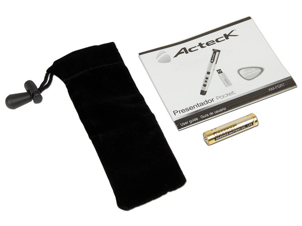 Presentador, Apuntador Láser y Mouse inalámbrico Acteck, 2.4 Ghz, USB. 