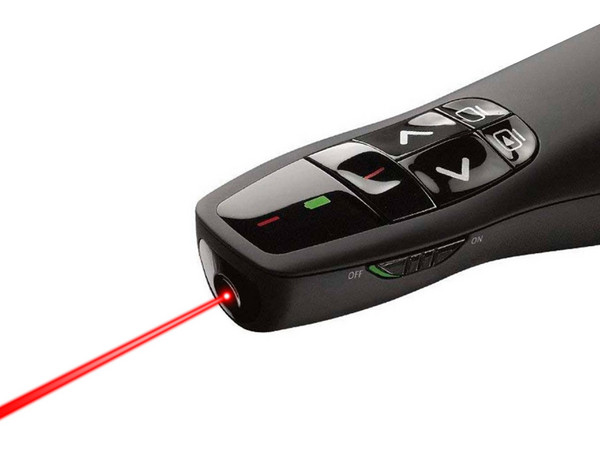 Presentador Inalámbrico BRobotix 497356 con puntero láser. Color Negro.