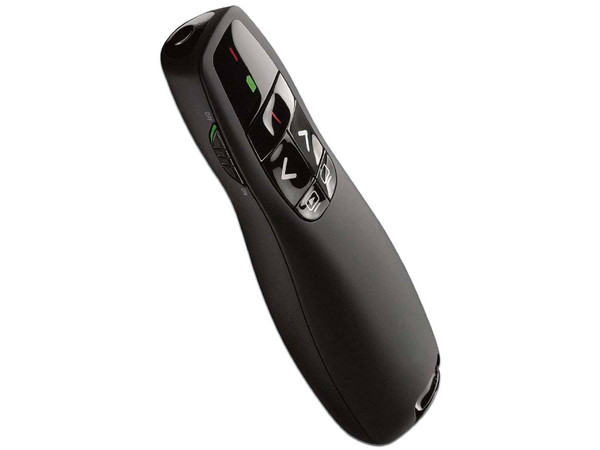 Presentador Inalámbrico BRobotix 497356 con puntero láser. Color Negro.