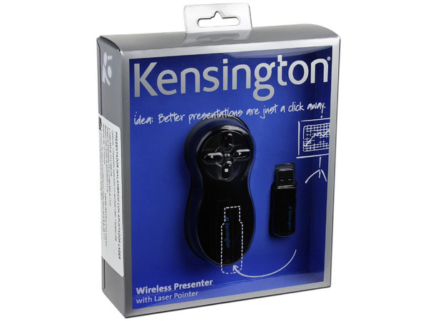Presentador Inalámbrico kensington  con puntero Láser Rojo