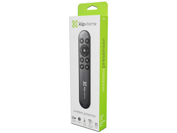 Presentador Inalámbrico Klip Xtreme KPP-003, Receptor USB, RF 2.4GHz, Compatible con Windows 10/11 y macOS.