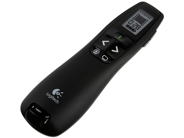 Presentador Inalámbrico Logitech R800 con Pantalla LCD y puntero Láser Verde