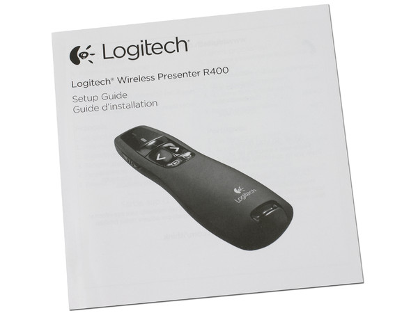 Presentador Inalámbrico Logitech r400 con puntero Láser Rojo