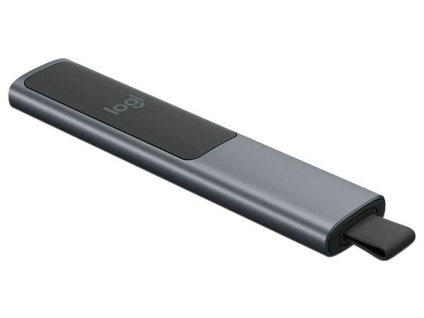 Apuntador Logitech Spotlight Presentation Remote, Bluetooth, RF, USB. Color Gris.